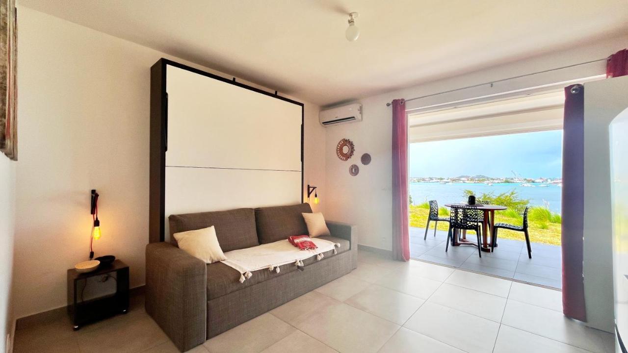Le Sea-Breeze - Beau Studio Piscine Vue Lagon Marigot  Eksteriør bilde